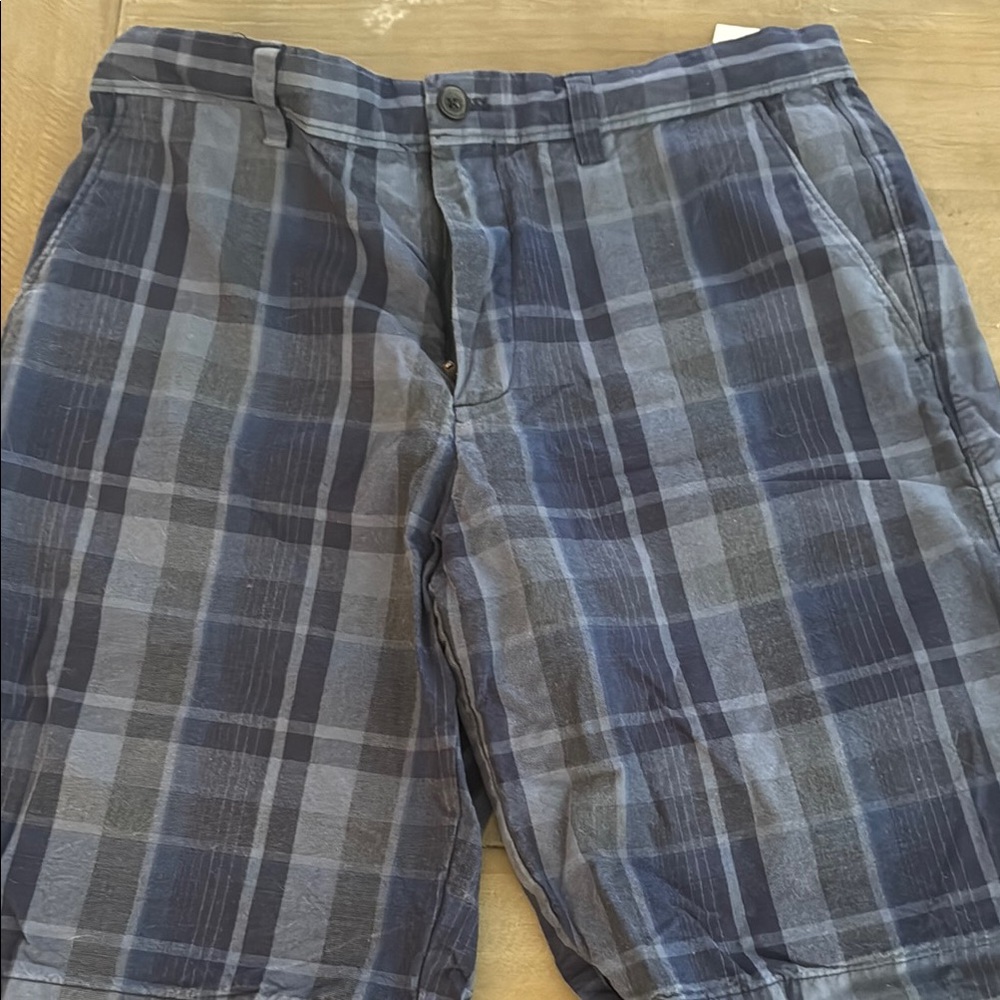 Banana Republic Blue Flat Front Shorts
